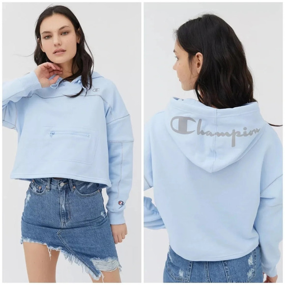 Champion x Urban Outfitters Exclusive White Reflective Hoodie Sweatshirt - Picture 4 of 15